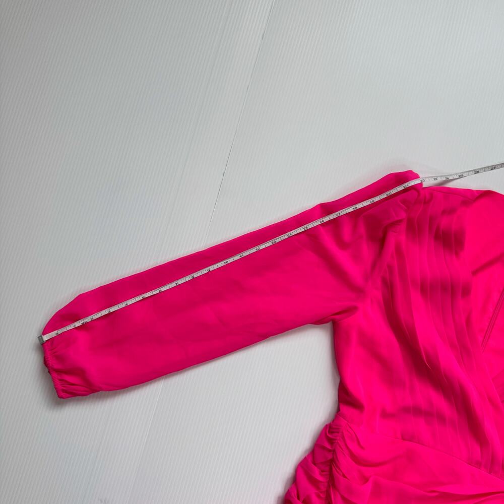 Showpo Can I Be Your Honey Mini Dress Hot Pink NWT Women’s 6 Barbiecore Coquette - Picture 14 of 16